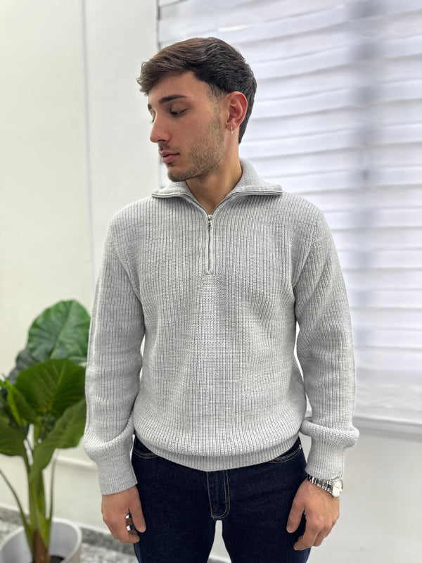 Maglione Mezza Zip