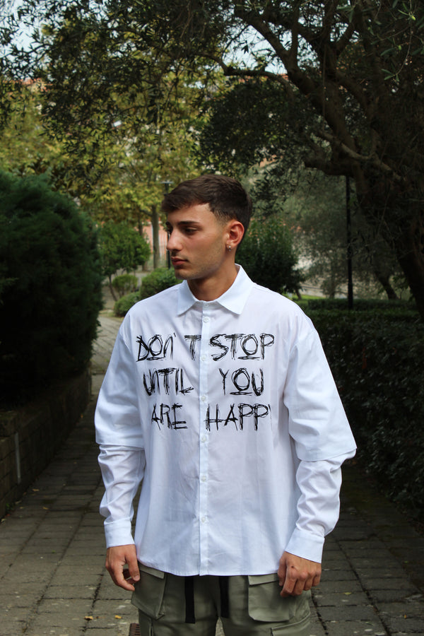 Camicia Don't Stop Happy
